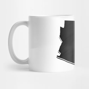 Black Arizona Outline Mug